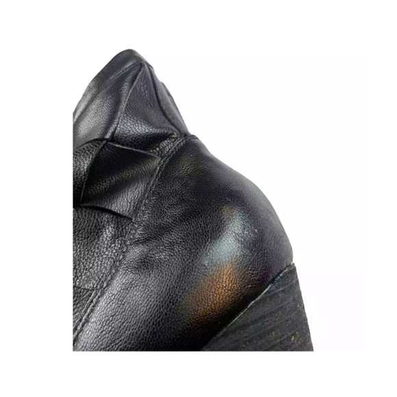 Corso Como Womens Benster Pull On Ankle Boots Black Leather Heeled Size 7M - Picture 6 of 8